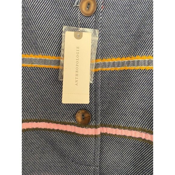 NWT Anthropologie + Dolan Left Coast Picadilly Striped Coat M - Picture 5 of 7